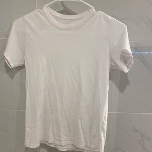 fitted plain white shirt